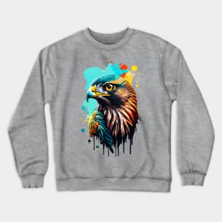 Falcon Colourful - Cute Falcon Bird Crewneck Sweatshirt